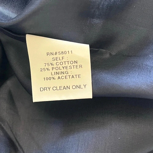 David Meister Navy Blue Polkadot Cocktail Dress A Line Women’s Size 10 Preppy - Picture 12 of 12